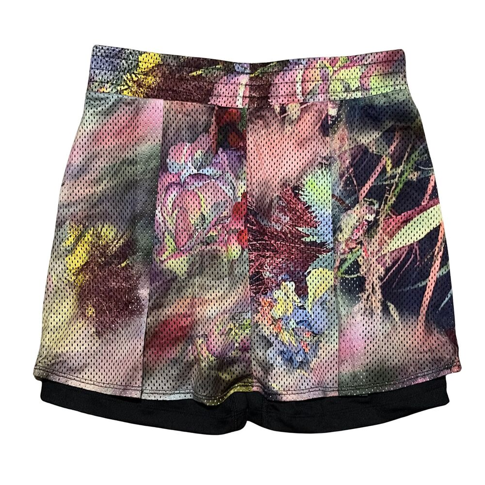 Adidas Melbourne Skirt Girls Large Vibrant Multicolored Mesh Tennis Short NWT - Picture 2 of 7